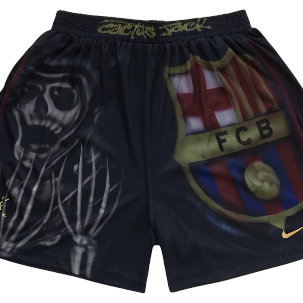 Travis Scott x Nike FC Barcelona Cactus Jack Shorts Size L